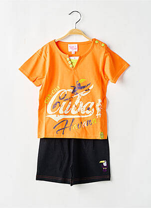 Pijama portocaliu ROSE POMME fată