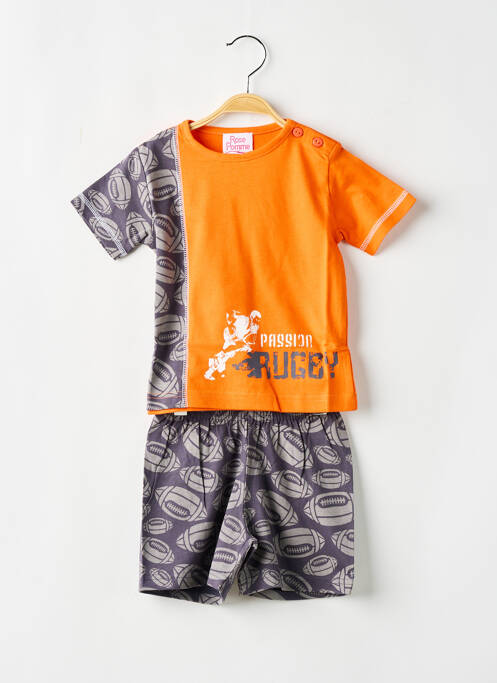Pijama portocaliu ROSE POMME băiat