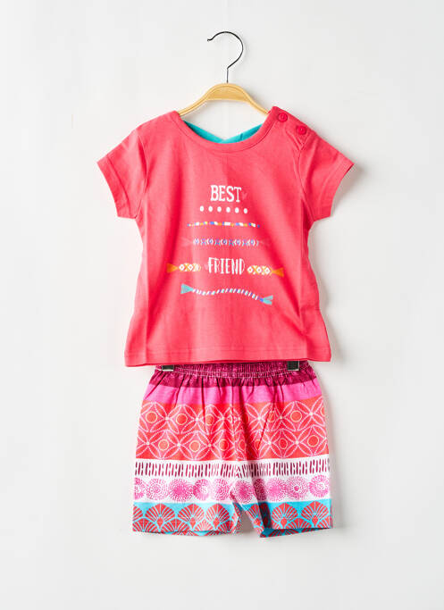 Pijama roșu ROSE POMME fată