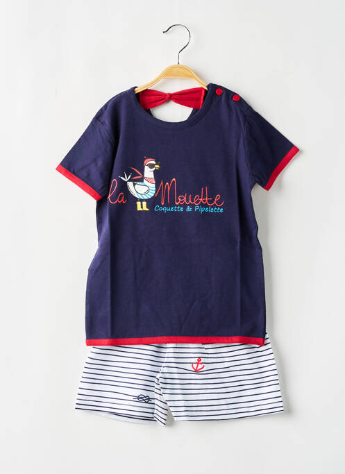 Pijama albastru ROSE POMME fată