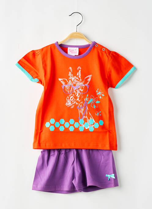 Pijama portocaliu ROSE POMME fată