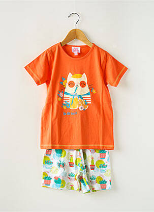 Pijama portocaliu ROSE POMME fată
