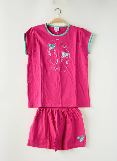 Pijama roz ROSE POMME fată