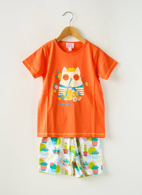 Pijama portocaliu ROSE POMME fată