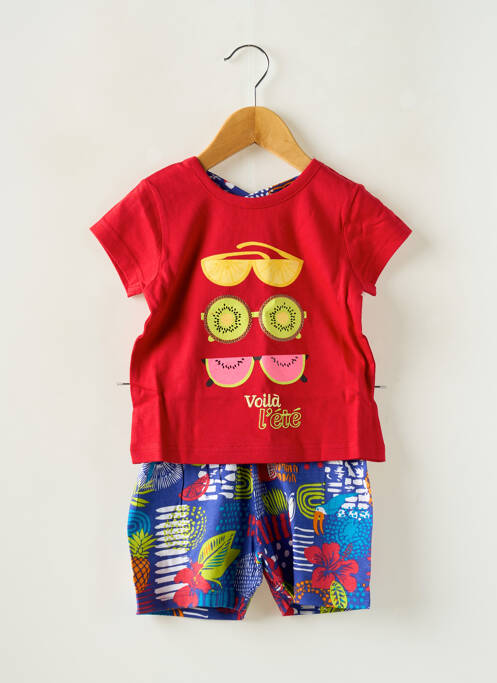 Pijama roșu ROSE POMME fată