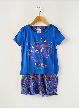 Pijama țesătură jerseu albastru ROSE POMME fată