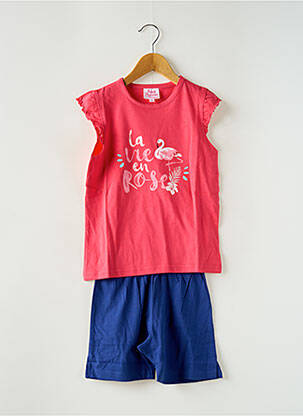 Pijama țesătură jerseu roz ROSE POMME fată
