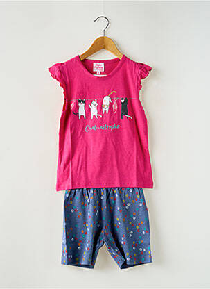 Pijama roz ROSE POMME fată