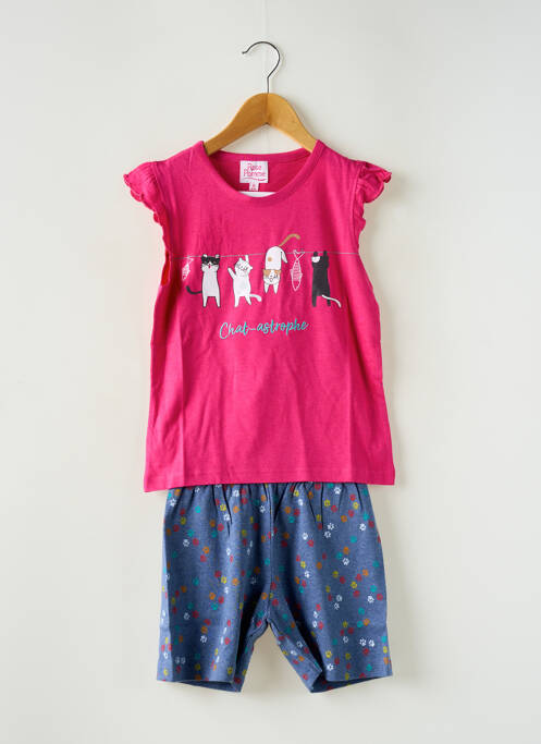 Pijama roz ROSE POMME fată