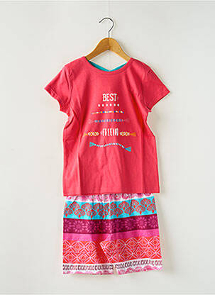 Pijama roz ROSE POMME fată