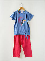 Pijama țesătură jerseu albastru ROSE POMME fille