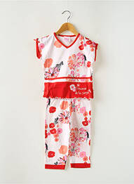 Pijama țesătură jerseu roșu ROSE POMME fille