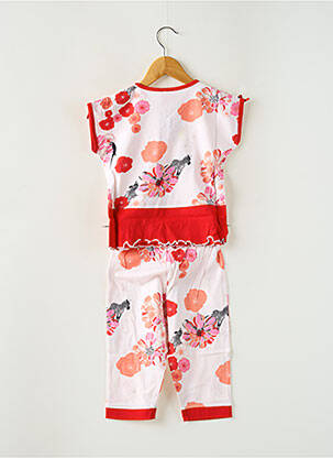 Pijama țesătură jerseu roșu ROSE POMME fată