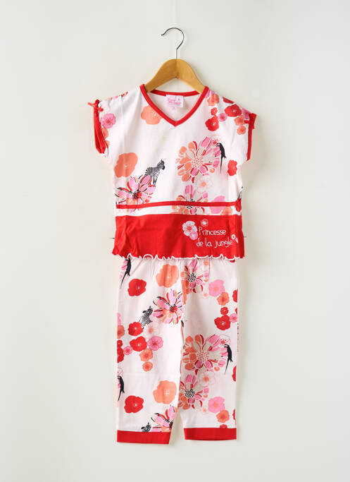 Pijama roșu ROSE POMME fată