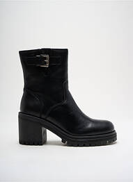 Botine/ghete material neted toc de 4 la 6 cm negru SMS femme