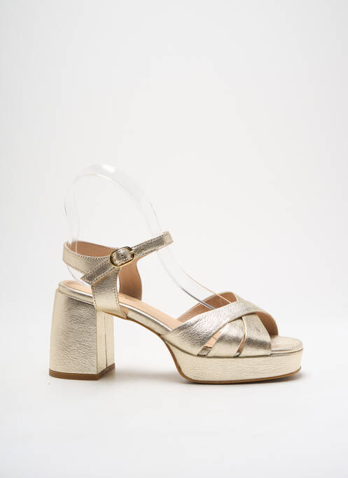 Sandale/Pantofi decupați auriu REQINS femeie