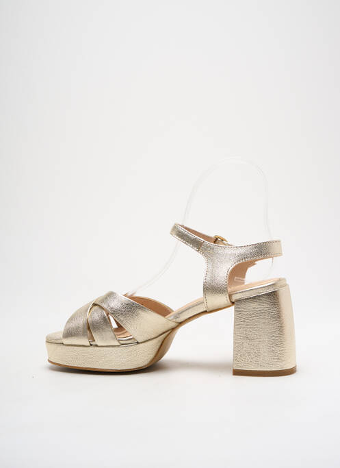 Sandale/Pantofi decupați auriu REQINS femeie
