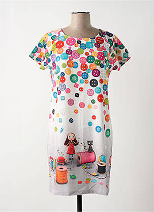 Rochie scurtă alb ANATOPIK femeie