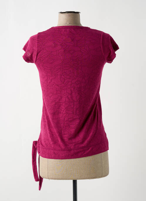 Tricou imprimeu fantezie mâneci scurte roz BANANA MOON femme