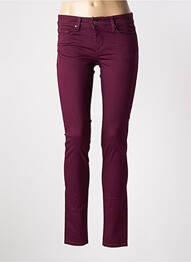 Pantalon slim țesătură poplin mărime normală violet SALSA femme