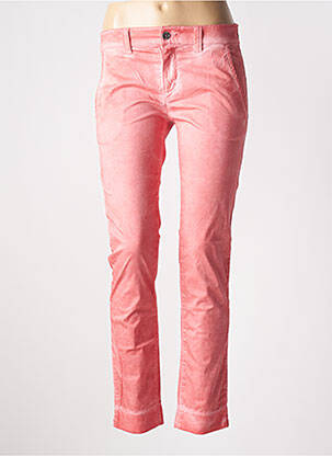 Pantalon chino talie joasă talie joasă roz LUNATISME femeie