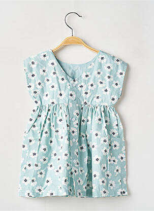 Rochie midi mâneci scurte mâneci scurte albastru WEEK END A LA MER fată