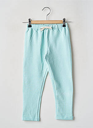 Pantalon drept buzunare talie elastică albastru WEEK END A LA MER fată
