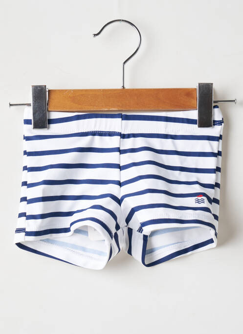 Șort de baie alb WEEK END A LA MER băiat