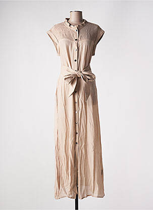 Rochie lungă bej NÜ femeie