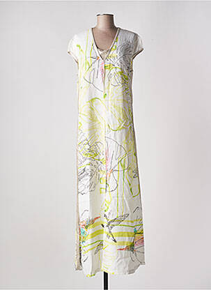 Rochie lungă alb ELISA CAVALETTI femeie