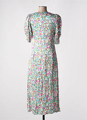 Rochie lungă mâneci scurte mâneci scurte verde IMPREVU femeie
