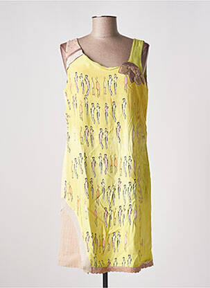 Rochie midi galben ELISA CAVALETTI femeie