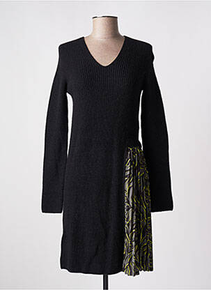 Rochie pulover guler în v mâneci lungi negru MARC CAIN femeie