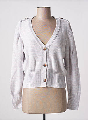 Vestă cu mâneci lungi alb ONE STEP femeie