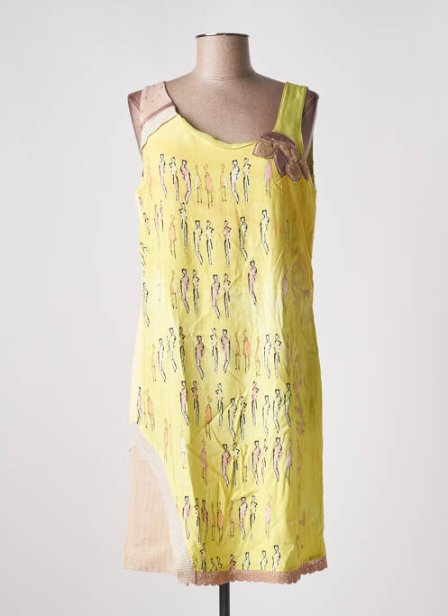 Rochie midi galben ELISA CAVALETTI femeie