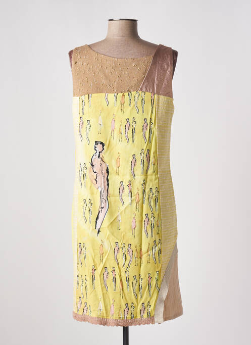 Rochie midi galben ELISA CAVALETTI femeie