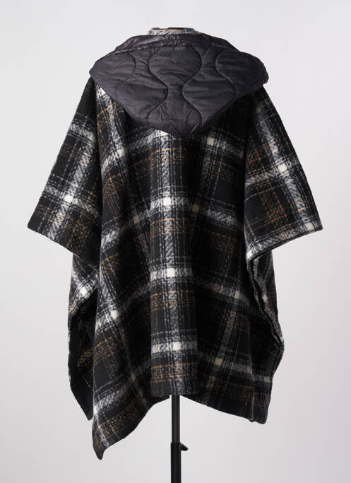 Poncho negru LAUREN VIDAL femeie