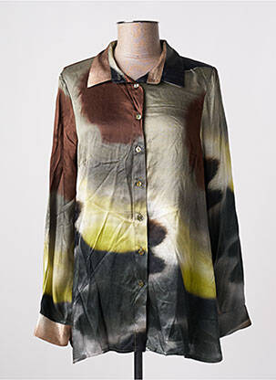 Cămașă maro LAUREN VIDAL femeie