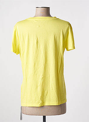 Tricou serigrafie mâneci scurte galben MARC CAIN femeie
