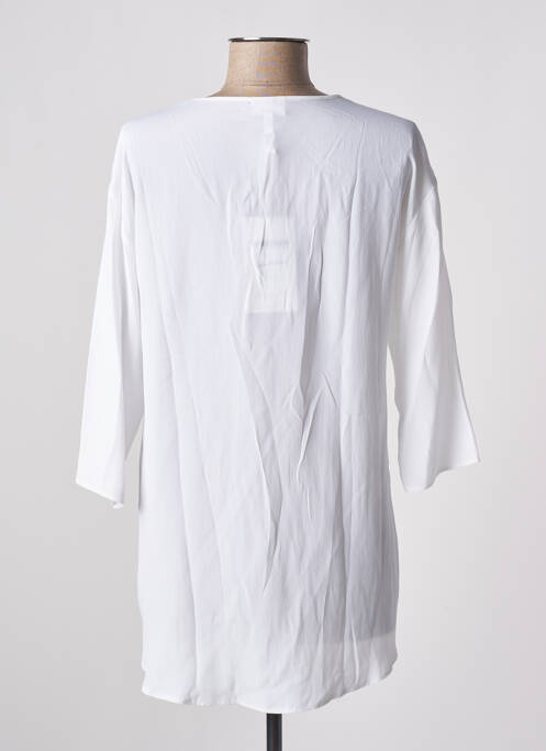 Tunică mâneci lungi țesătură crep alb SPORTALM femme