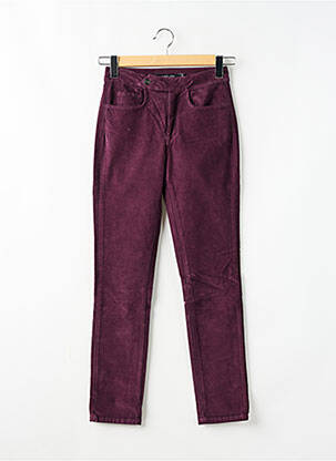 Pantalon slim violet LAUREN VIDAL femeie