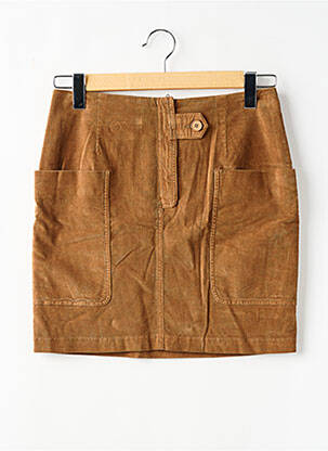 Fustă scurtă maro LAUREN VIDAL femeie