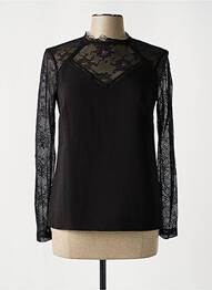 Top mâneci lungi negru ONE STEP femme