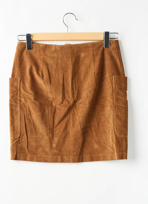 Fustă scurtă maro LAUREN VIDAL femeie