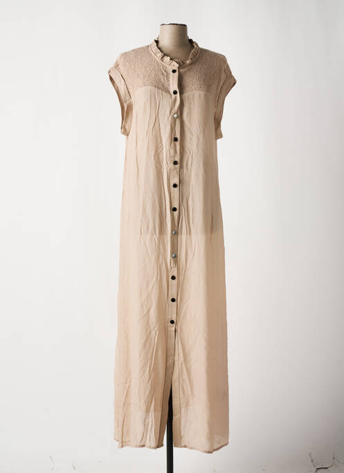 Rochie lungă bej NÜ femeie