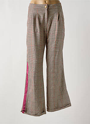 Pantalon larg maro ELISA CAVALETTI femeie