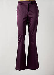 Pantalon evazat elasticitate talie înaltă violet LAUREN VIDAL femme