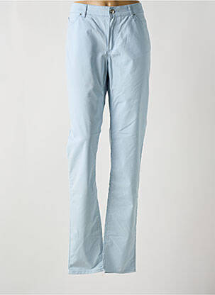 Pantalon slim țesătură poplin mărime normală albastru EMPORIO ARMANI femeie