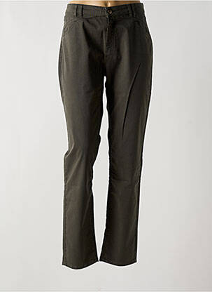 Pantalon drept elasticitate mărime normală verde ONE STEP femeie