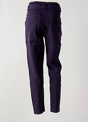 Pantalon slim talie înaltă talie înaltă violet ONE STEP femeie